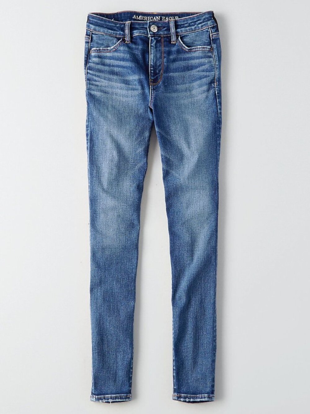 AMERICAN EAGLE I Skinny Hi Rise Jegging Jeans, Medium Blue Wash